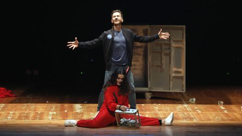 Pedro Volta, art�fice del Galicia Magic Fest, en uno de sus espect�culos de magia