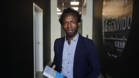 Ousman Umar, premio Princesa Girona, visitó A Coruña en mayo del 2022 durante el congreso de la Fundación Lo Que De Verdad Importa