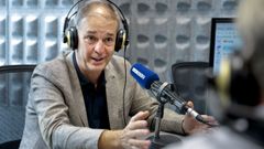 Mois�s Canle, ayer en los estudios de Radio Voz.