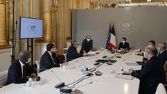 Macron recibi� este lunes en el palacio del El�seo a los l�deres musulmanes