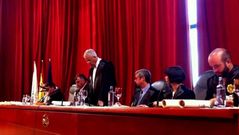 Xos� Luis Franco Grande y Antonio Platas Tasende reciben las medallas de oro de la Irmandade Xur�dica Galega