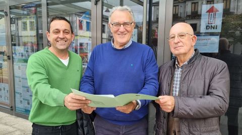 Odilo Fernndez, Alfredo Garca y Rogelio Lpez dieron a conocer el acuerdo.