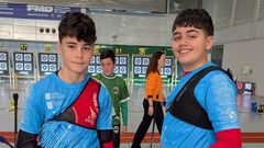 Los dos j�venes medallistas