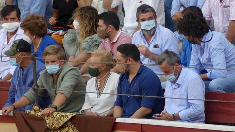 Santiago Abascal, en las gradas