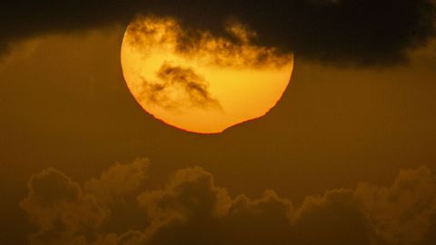 Vista del eclipse desde Mux�a.