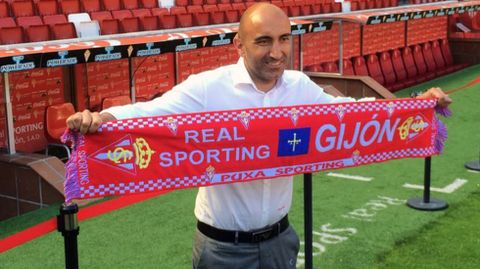 Abelardo, entrenador del Sporting