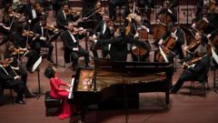 La pianista Khatia Buniatishvili en uno de sus conciertos