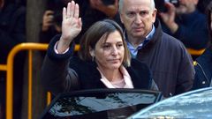 Forcadell, increpada en su llegada al Tribunal Supremo