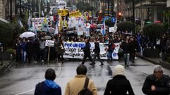 Manifestaci�n de estudiantes por Vigo