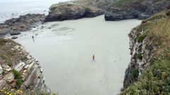 Foto de archivo de la playa ribadense de Os Castros