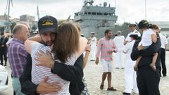 Despedida del patrullero Centinela en Ferrol