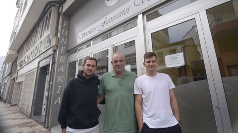 De izquierda derecha; Alberto Vilari�o, Jos� Luis Vilari�o y Jacobo Vilari�o