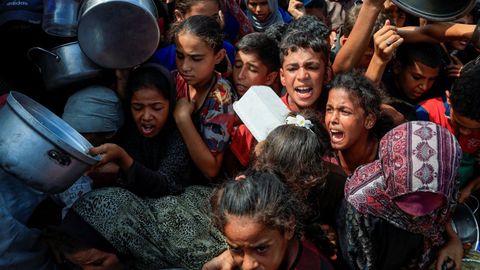 La hambruna en Gaza