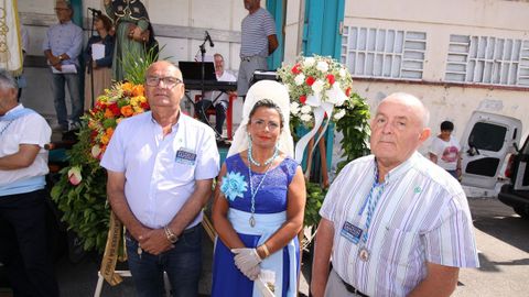 Imágenes de la procesión marítima de la Virxe do Carme en Santiago de Lampón
