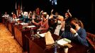 Los votos de los concejales del BNG y del PSOE bastaron para retirar la calle a Juan Carlos I