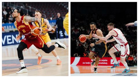 Francis Alonso y Dominik Mavra, dos de los breoganistas que compitieron con sus selecciones.