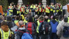 Fran P�rez-Mir�s, presidente de Asampo, se dirige al p�blico en una de las �ltimas ediciones de la Pontevedrada