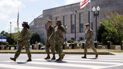 Agentes de la Guardia Nacional en Washington D. C.