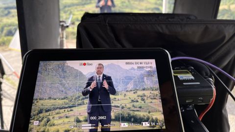 Grabacin del mensaje institucional del presidente de Asturias, Adrin Barbn, por el Da de Asturias