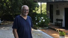 Julio, en su casa de Vilar de Ordelles 