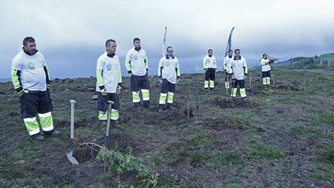 INAUGURACION DEL BOSQUE DEFENSA-IBERDROLA EN LA ESTACION DE VIGILANCIA AEREA EVA 10 DEL BARBANZA