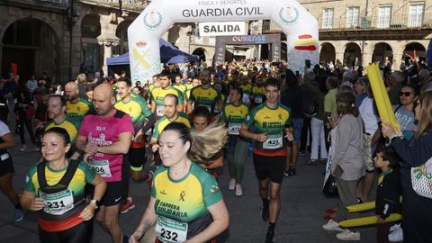 Carrera solidaria de la Guardia Civil en Ourense.