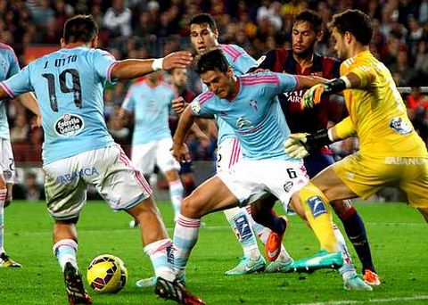 Radoja destac� en la aportaci�n defensiva frente a un Barcelona cargado de estrellas. 