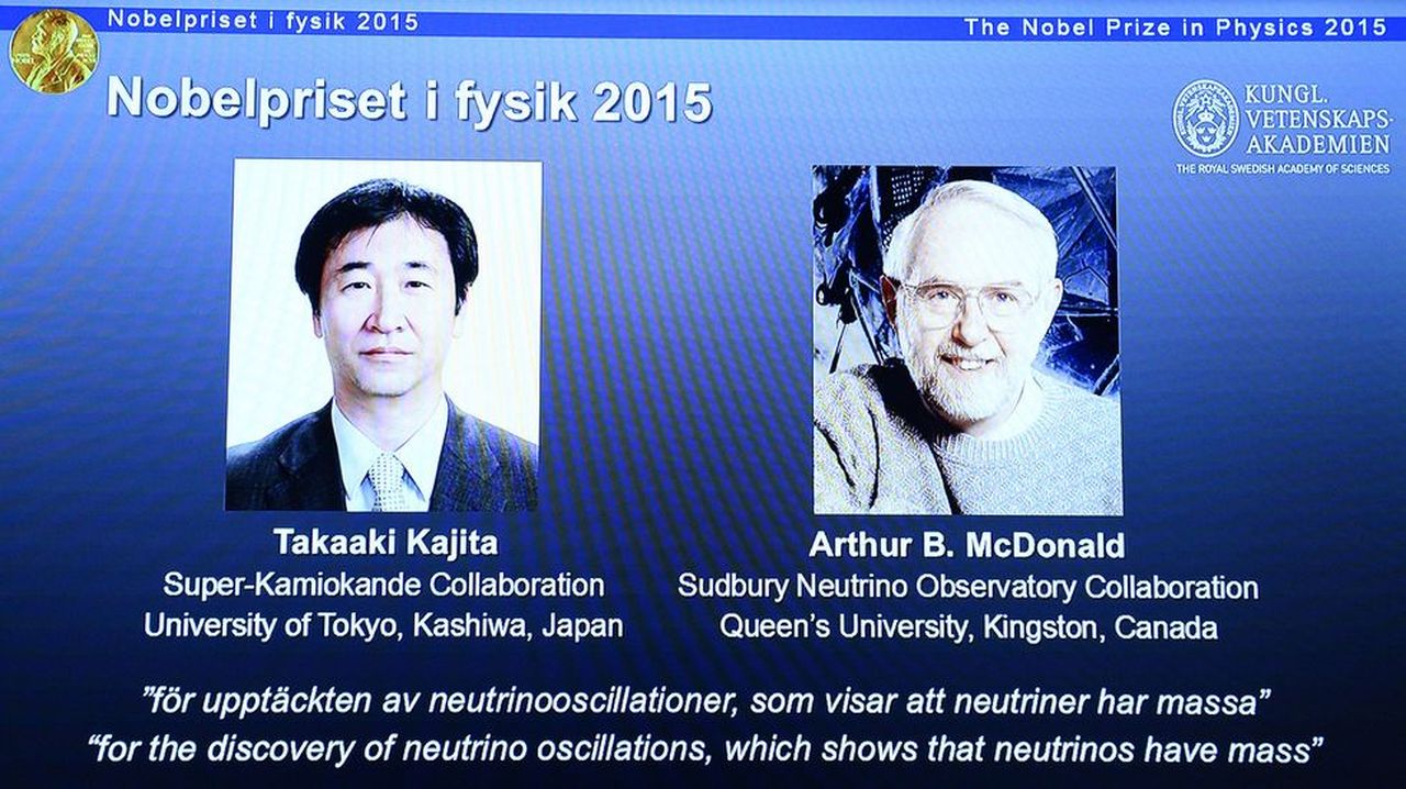Un japonés y un canadiense ganan el Nobel de Física 2015 por sus estudios  sobre neutrinos