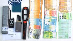 Algunos de los efectos incautados durante la operaci�n