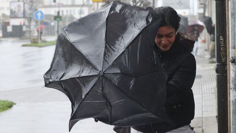 Fuertes vientos y lluvias en Galicia 