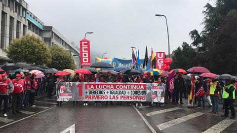 Manifestacin del 1 de Mayo en Mieres