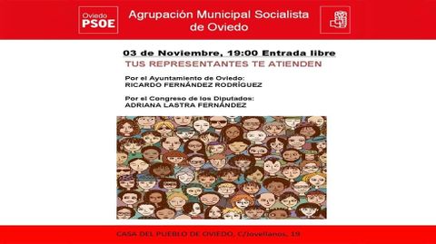 Adriana Lastra y Ricardo Fern�ndez se someten a las preguntas de la militancia en la AMSO.Adriana Lastra y Ricardo Fern�ndez se someten a las preguntas de la militancia en la AMSO