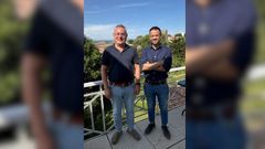 Jos� Delgado �lvarez, director de UNED Zamora, junto a Jes�s Manuel Garc�a D�az, director de UNED Ourense.
