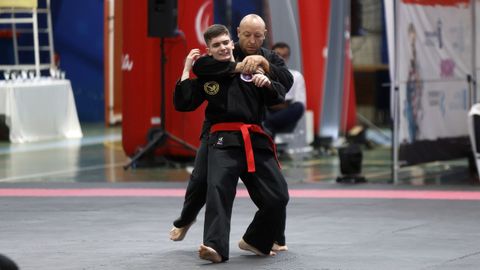 Campeonato gallego de hapkido en el Pabell�n de Barra�a