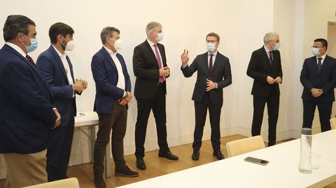 El comit de expertos de la Xunta para la recuperacin, en foto de archivo