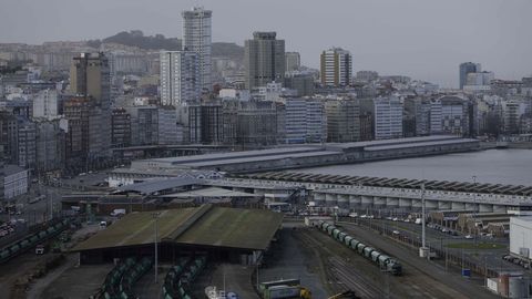 Vistas del puerto de A Coruña