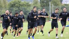 Las im�genes del primer entrenamiento del Racing de Ferrol
