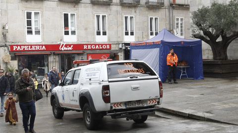 Imagen de archivo de un coche de protección civil en Vigo