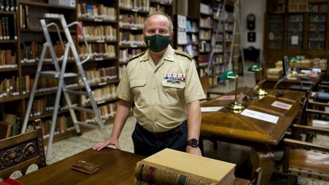 El director de la sala, el teniente coronel Pablo Martnez Rivada