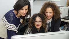 Patricia, Eva Iglesias y Bel�n G�mez, que organizan la carrera para recaudar fondos contra el c�ncer de p�ncreas
