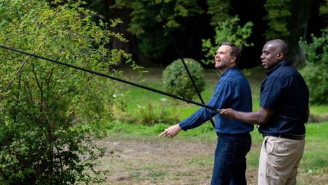 David Lammy y JD Vance de pesca.