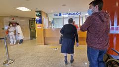 Entrada de consultas del hospital Montecelo, en Pontevedra, en una imagen de archivo