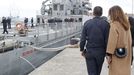Acto de despedida al Serviola en el Arsenal Militar de Ferrol