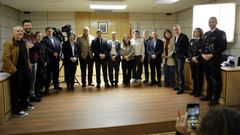 Visita de las autoridades al rodaje de �Ardora�, la nueva serie de Movistar Plus+ producida por Portocabo.