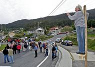 Los vecinos de Vilaboa llegaron a hacer una crucifixi�n simb�lica por sus n�cleos en el 2013. 