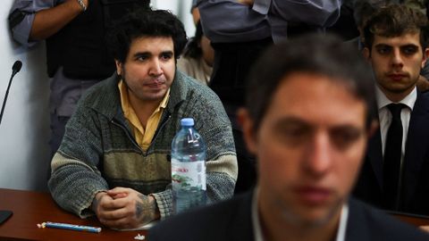 Fernando Sabag Montiel, uno de los dos condenados, durante la vista