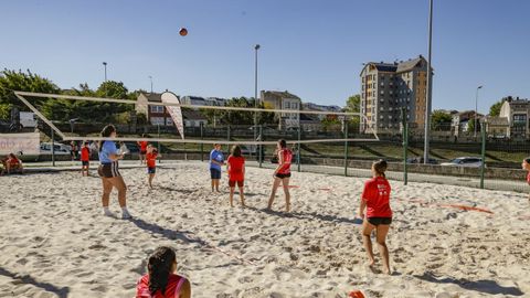 Tarde de viernes en el primer d&iacute;a del 3x3 Deporte na R&uacute;a