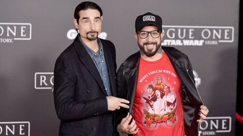 Kevin Richardson y A.J. McLean, miebros de BackStreet Boys.