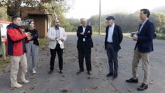 El director xeral de Patrimonio Cultural, ngel Miramontes, visit el yacimiento