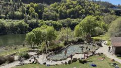 Termas p&uacute;blicas de Burga de Canedo (en Outariz), en una imagen de archivo.